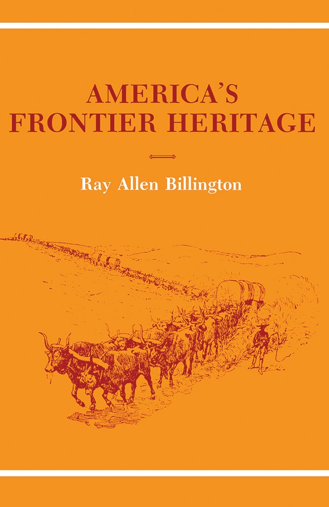 The Far Western Frontier 1830-1860: Billington, Ray Allen